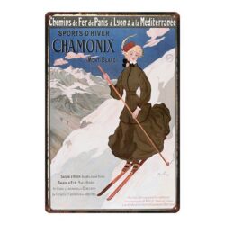 placa metal chamonix