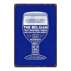 placa metal chimay