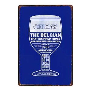 placa metal chimay