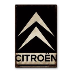 placa metal citroen