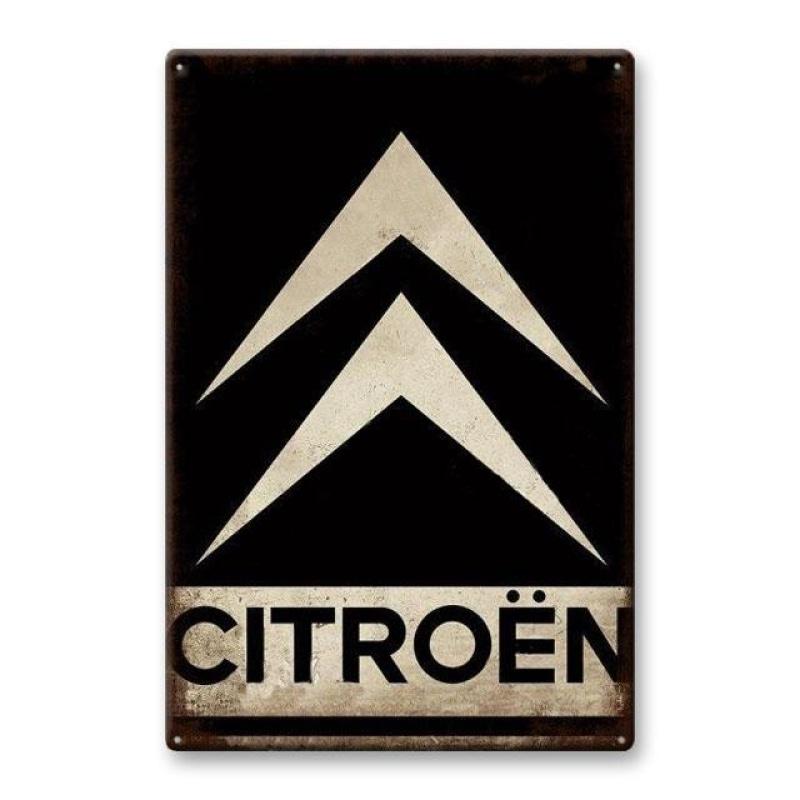 placa metal citroen placa metal citroen