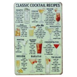 plato de coctel de metal