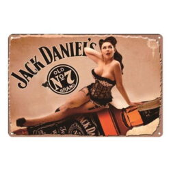 placa de metal deco whisky