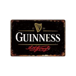 placa metal guinness