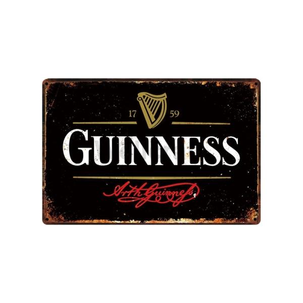 placa metal guinness placa metal guinness