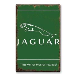 placa metal jaguar