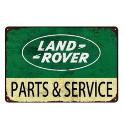 placa metal land rover