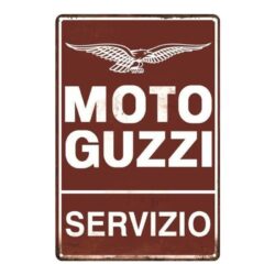 placa metalica moto guzzi