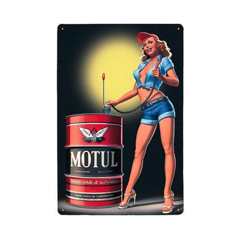 placa metal motul placa metal motul