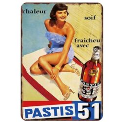 placa metalica pastis 51