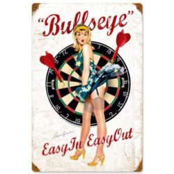 placa metal pin up