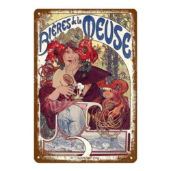 placa metal pub alcohol