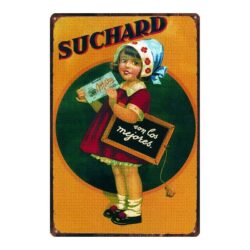 plato metal vintage chocolate suchard