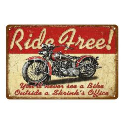 motocicleta pub placa metal