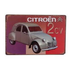 placa metalica publicitaria citroen