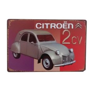 placa metalica publicitaria citroen