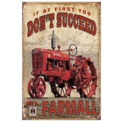 tractor placa metalica