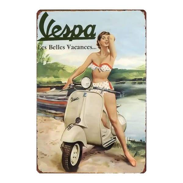 placa metalica vespa placa metalica vespa
