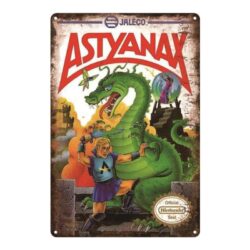 placa de metal vintage astyanax