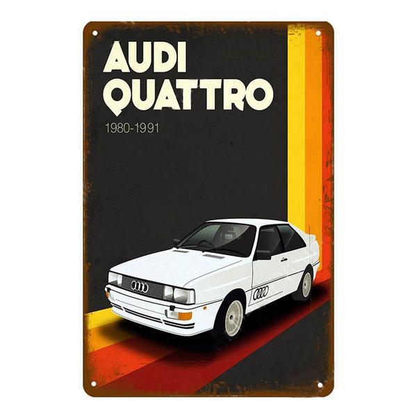 placa metal audi vintage placa metal audi vintage