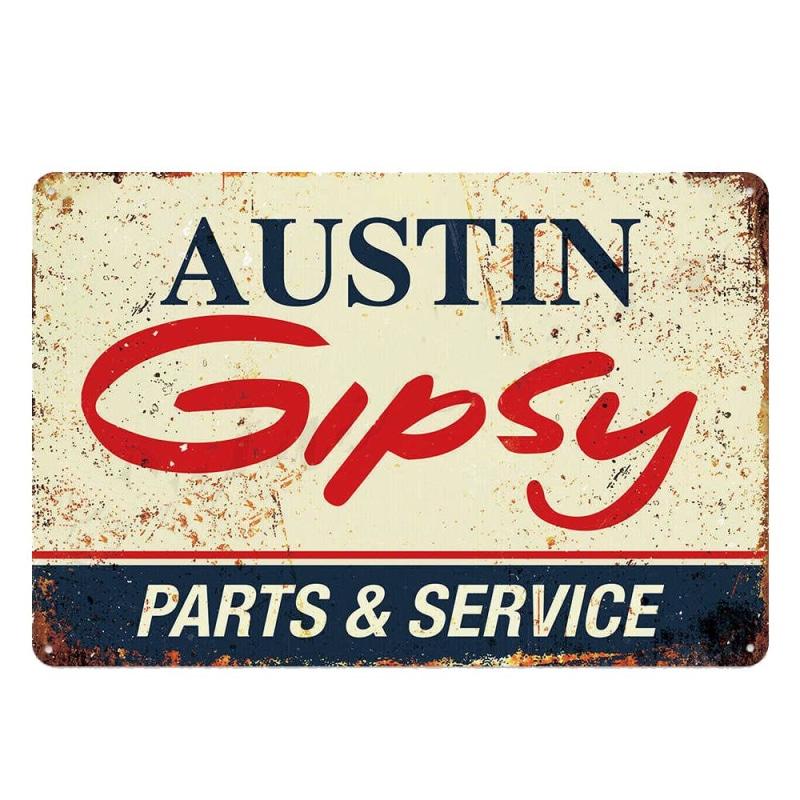 placa de metal vintage austin gipsy placa de metal vintage austin gipsy