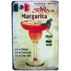 placa de metal barra vintage