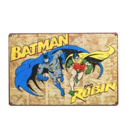 placa de metal vintage batman