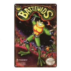 placa metal vintage battletoads