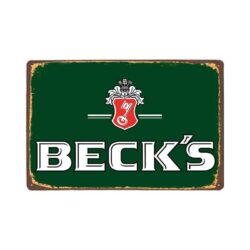 bancos vintage de placa de metal