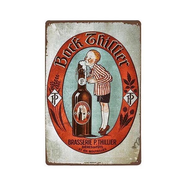 placa metal vintage bloque thhillier placa metal vintage bloque thhillier