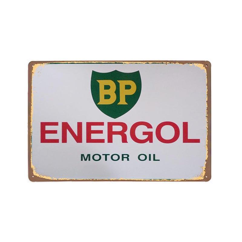 placa metal vintage bp energol placa metal vintage bp energol