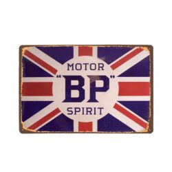 placa metal vintage bp spirit