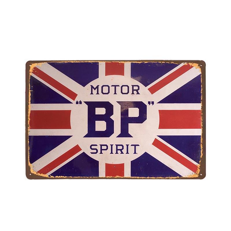 placa metal vintage bp spirit placa metal vintage bp spirit