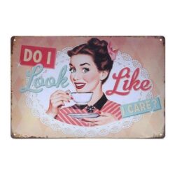 vintage metal plate cafe dama