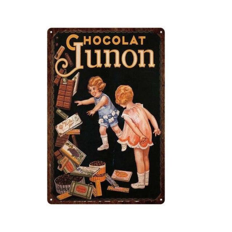 plato de metal junon de chocolate vintage plato de metal junon de chocolate vintage