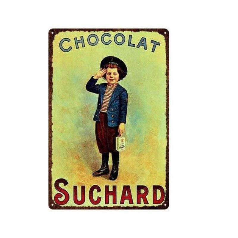 placa metal vintage chocolat suchard ecolier placa metal vintage chocolat suchard ecolier
