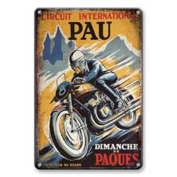 circuito de placa de metal vintage pau internacional