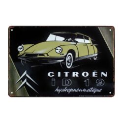 placa metal vintage citroen