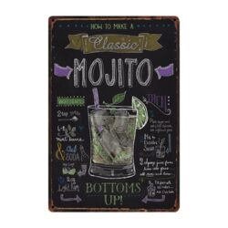 plato metal mojito clasico vintage