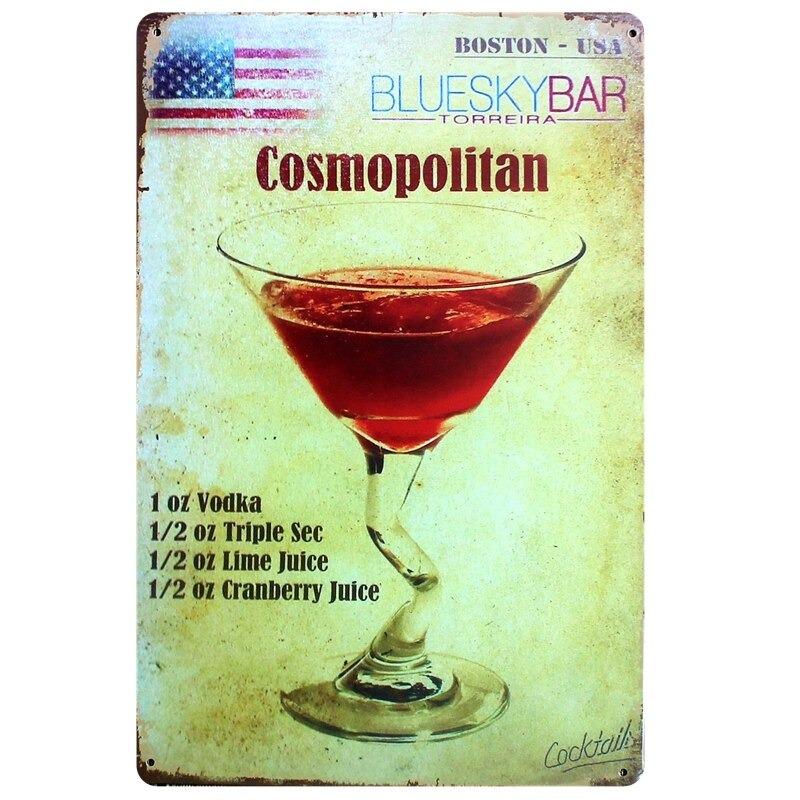 placa metal vintage cosmopolita placa metal vintage cosmopolita