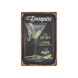 plato de metal daiquiri vintage