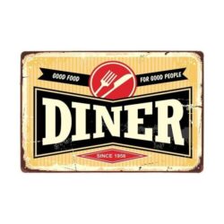 plato de metal comedor vintage