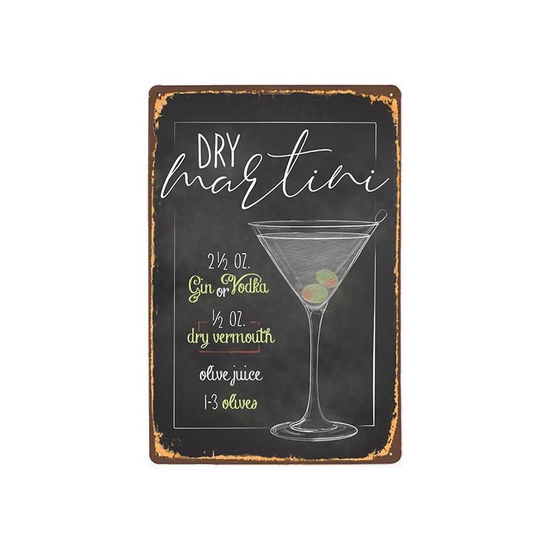 plato de metal vintage dry martini plato de metal vintage dry martini