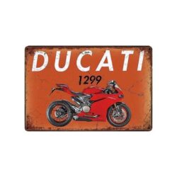 placa metal ducati vintage
