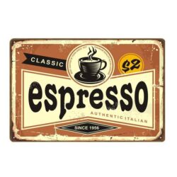 plato de metal expreso vintage