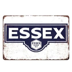 placa de metal essex vintage
