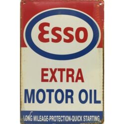 placa de metal esso vintage
