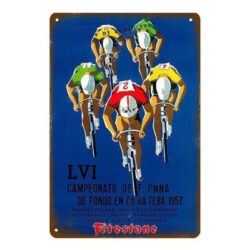 placa metal firestone vintage