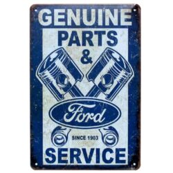 placa de metal ford vintage