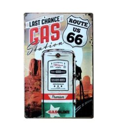 placa gas metal vintage